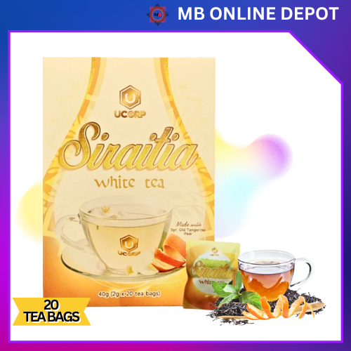 WHITE TEA SIRAITIA WITH VITAMIN C ( 20 SACHETS / BOX ) with Orange