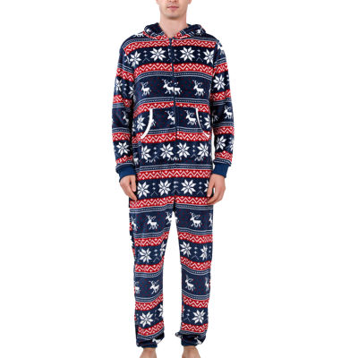 เสื้อมีฮู้ดสำหรับผู้ชายชุดนอนทั้งครอบครัวลายเกล็ดหิมะชุดนอนทั้งครอบครัวคริสต์มาส