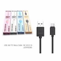 ??HOT!!ลดราคา?? สาย USB TO Micro Cable 1M (JOYROOM) ประกัน 1 ปี ##ที่ชาร์จ แท็บเล็ต ไร้สาย เสียง หูฟัง เคส Airpodss ลำโพง Wireless Bluetooth โทรศัพท์ USB ปลั๊ก เมาท์ HDMI สายคอมพิวเตอร์