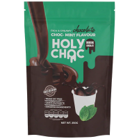 โฮลี่ช็อค เครื่องดื่ม ช็อคโกแลตมินท์ ชนิดผง 200 กรัม Holy Choc Drinking Mint Chocolate 200 g.