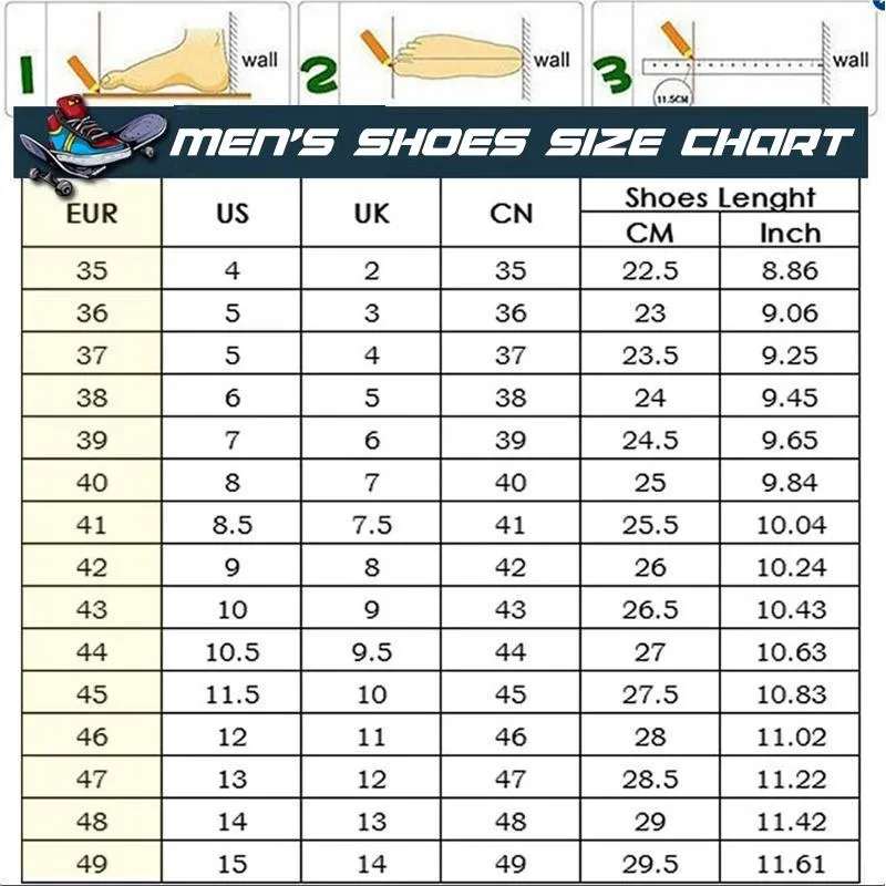 Mizuno size clearance table