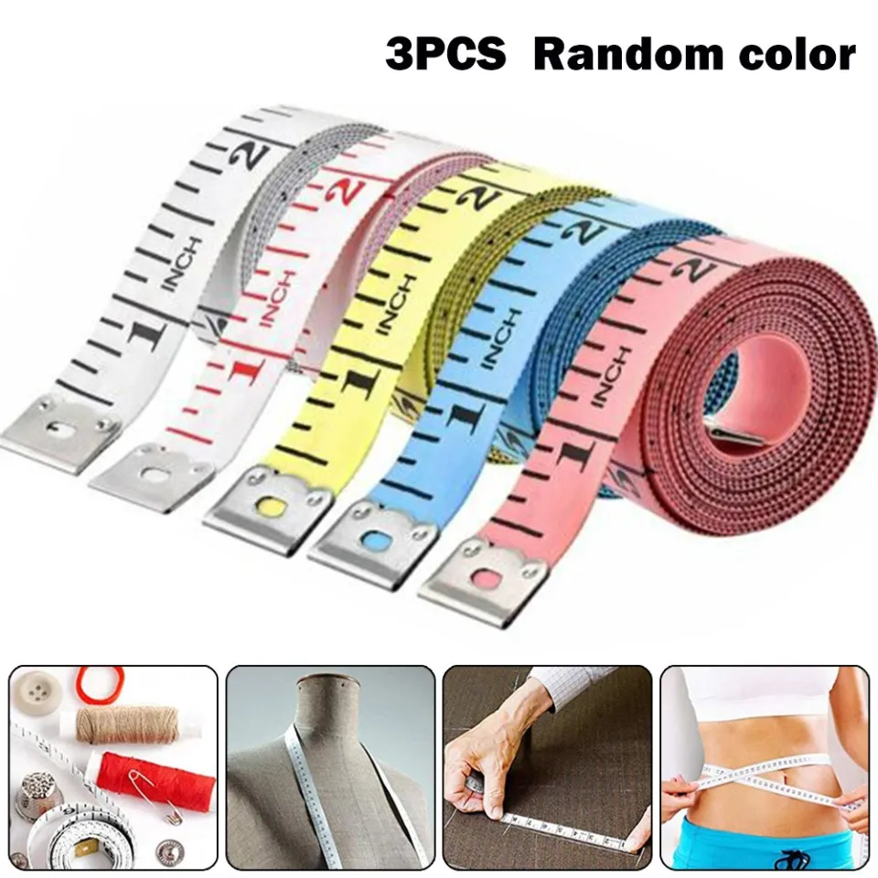 3pcs Soft Tape Measure & Body Measuring Ruler For Sewing & Tailor, With  Centimeter Magnetic Ruler, Random Color