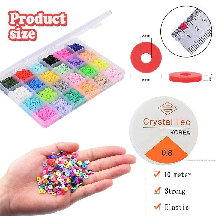 7200pcs-box-6mm-clay-bracelet-beads-for-jewelry-making-kit-flat-round-polymer-clay-heishi-beads-diy-handmade-accessories-work-safety-lights