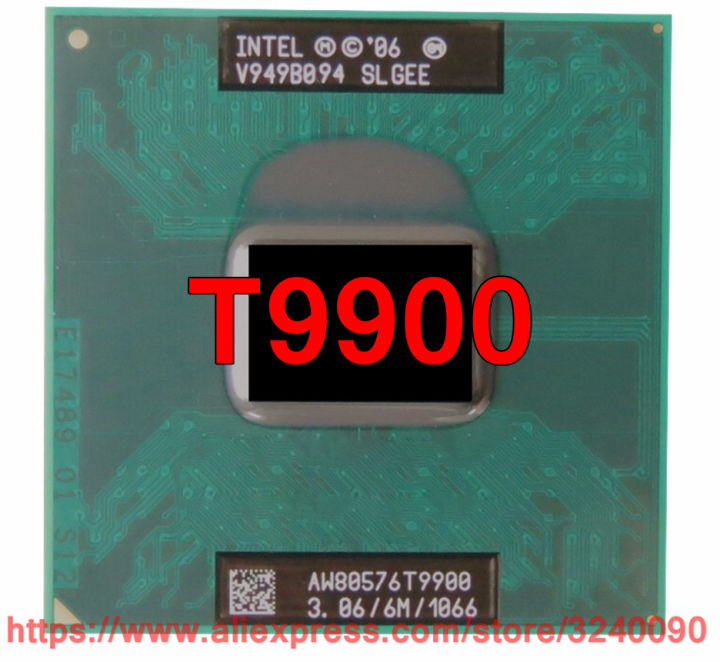 Original ln Core 2 Duo T9900 CPU (6M Cache, 3.06 GHz, 1066 MHz FSB , Dual-Core) Laptop processor free shipping