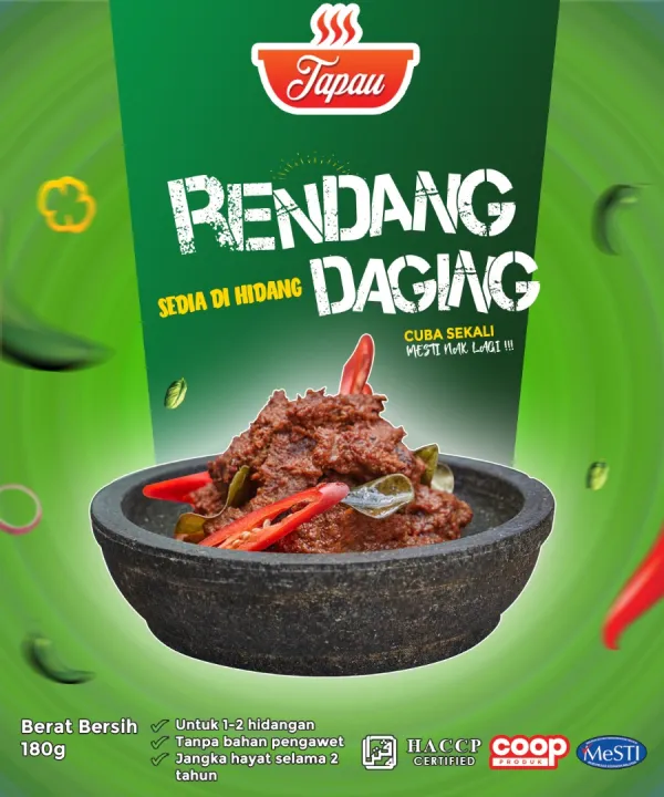 Ayam Masak Merah, Rendang Daging, Rendang Ayam (Tapau Brand) Retort ...