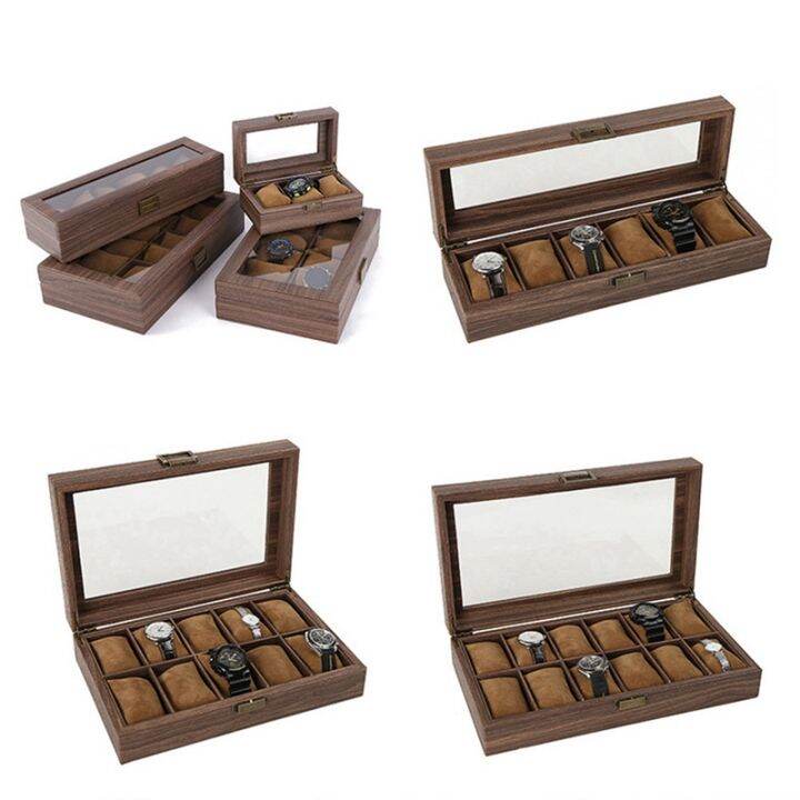 multiple-watch-box-wooden-jewelry-storage-packaging-box-window-glass-display-box-jewelry-storage-box