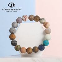 JD Universe Space Planets Solar System Natural Matte Colorful Stone Bead Bracelets Men Women Handmade Yoga Chakra Jewelry Gift Charms and Charm Bracel