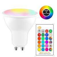 【☊HOT☊】 aojia6891 หลอดไฟ Rgbw Led ไฟตกแต่งบรรยากาศเปลี่ยนสี Gu10 8W Rgb โคมไฟ Led โหมดกระพริบไฟตกแต่งเคทีวีบาร์