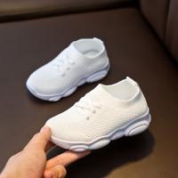 1-6T Kids White Shoes Boy Knitted Sports Sneaker Shoes Girls Mesh Breathable Bear Running Shoe Black