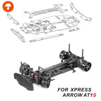 ชุดอุปกรณ์อัพเกรดคาร์บอนไฟเบอร์แชสซีรถ Rc ของเล่นข้าวต้มเข้ากันได้กับ At1s Xpress ลูกศร1:10รถทัวร์ริ่ง Rc