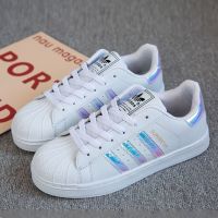 100 Ori Superstar White Gold Women Men Shoes Uni Sneakers Lovers Couples