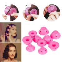 10pcs / set magic hair care rollers for sleep without heat soft rubber silicone hair curler DIY hair styling tool