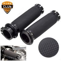 For Harley Sportster 883 1200 Touring Dyna Softail Rubber Motorcycle Handlebar Hand Grip 1 25mm Handle Bar Grips