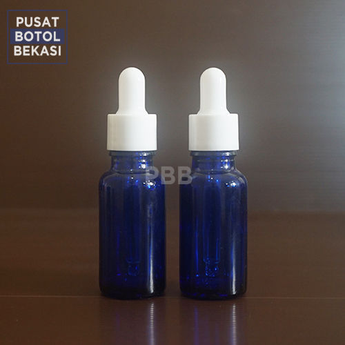 BOTOL KACA PIPET 20ML TEBAL BIRU RING PUTIH SMOOTH Lazada Indonesia