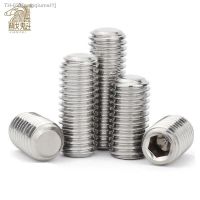 ☃ 50/20/10pcs m1.6 M2.5 m3 M4 M5 M6 M8 din913 304 hexagon head stainless steel hexagon socket flat head bolt