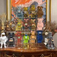 28ซม. Bearbrick 400โมเดลการ์ตูนแอ็กชันตุ๊กตาอิฐน่ารักรูปปั้นหมีรุนแรงตกแต่งฮาโลวีน