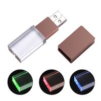 JASTER USB Flash Drives Crystal Free Custom Logo 128GB 64GB Pendrive 32GB 16GB 8GB 4GB Portable Memory Stick Photography Gifts