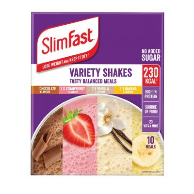 Slimfast milkshake meal nutrition powder dietary fiber full fitness light break feed 10 bags of low-calorie food