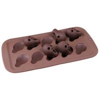 【lz】☜  Molde De Bolo De Silicone Para Fazer Doces Cubos De Gelo Moldes De Biscoito Crânio Abóbora Bruxa Chapéu Assustador Dia Das Bruxas