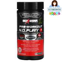 SIXSTAR, Elite Series, Pre-Workout N.O. FURY, 60 Caplets