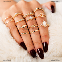 pime MALL 13ชิ้น/เซ็ต Women STACK Ring เหนือ Knuckle Rings rtro การออกแบบเครื่องประดับที่เรียบง่าย