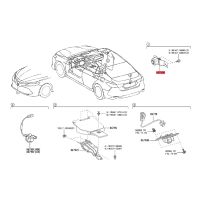 1 Piece 86790-06100 Car Front View Camera Grille Mounted Park Assist Camera Replacement Parts for Toyota Camry 2017-2019 Surround Camera Assembly