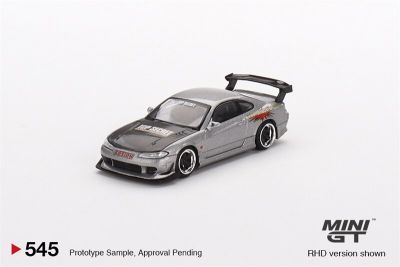 ** พรีออเดอร์ ** มินิ GT 1:64 Nissan Silvia S15ลับสุดยอดรถรุ่นรถสีเงิน RHD