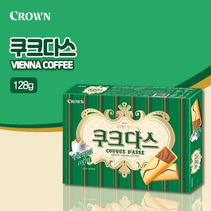 ขนมเกาหลี-บิสกิตเนื้อนุ่ม-couque-d-asse-vienna-coffee-amp-white-torte-crown-brand-128g