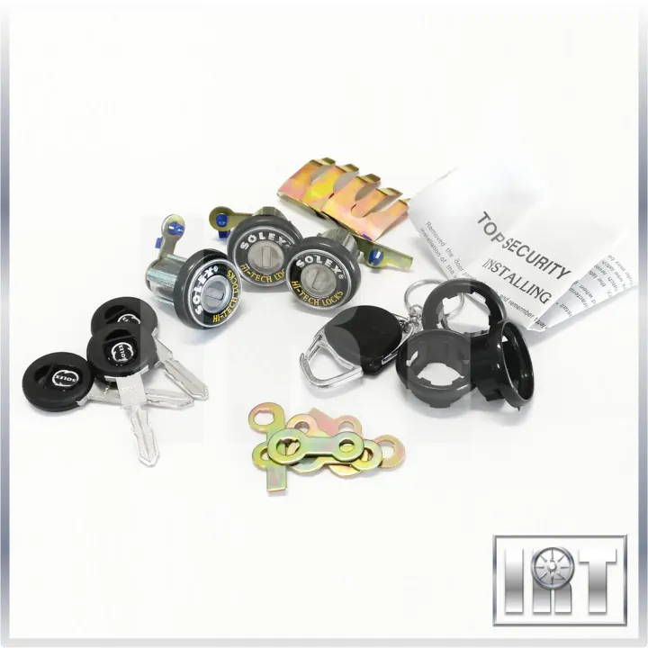 Solex Car Door Security Locking Complete Full Set 3 Door Lock 3 Keys