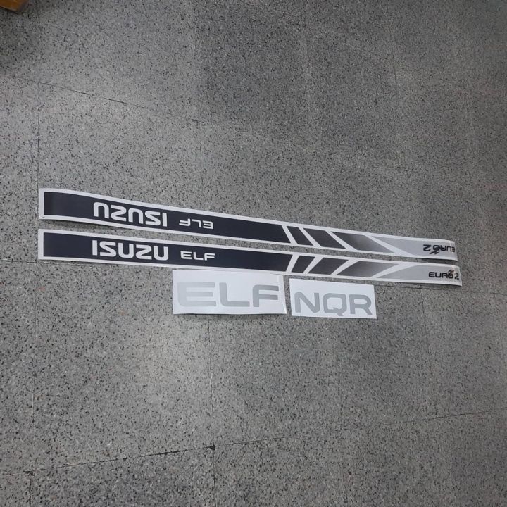 สติ๊กเกอร์แบบดั้งเดิม-สำหรับ-isuzu-euro2-elf-nkr-npr-nqr-sticker-ติดรถ-แต่งรถ-อีซูซุ-เส้นยาว