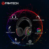 FANTECH OCTANE 7.1 HG23 USB ชุดหูฟังแบบมีสาย Alloy Earmuffs และ RGB Virtual 7.1 Surround หูฟังพร้อมไมโครโฟนสำหรับ PC PS4 Gamer