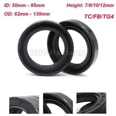 1Pc Skeleton Oil Seal Rings NBR Double Lip Seal For Rotation Shaft ID: 50 - 95 mm OD: 62mm - 130mm Height: 7/8/10/12mm TC/FB/TG4 Gas Stove Parts Acces