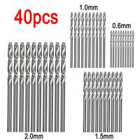 40/50ชิ้นความเร็วสูง Hss เหล็กบิด Set Mata Bor สว่านเจาะก้านตรงสำหรับงานไม้อุปกรณ์เครื่องมือไฟฟ้าสว่านไฟฟ้า