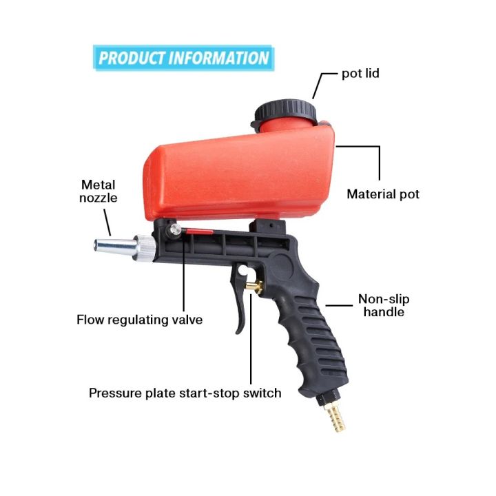 ขายดี-เครื่องพ่นทราย-สำหรับพ่นทราย-ขัดสนิม-แกะสลักกระจก-ปรับระดับความแรงได้-กาพ่นยิงทราย-กาพ่นทราย-ปืนพ่นทราย-เครื่องยิงทราย-เครื่องพ่นทรายขนาดเล็ก-ที่พ่นทราย-pneumatic-sandblaster-sprayer-tool