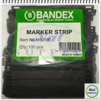 Marker Strip  ขนาดป้าย 100*9mm.  สีดำ / MS-100