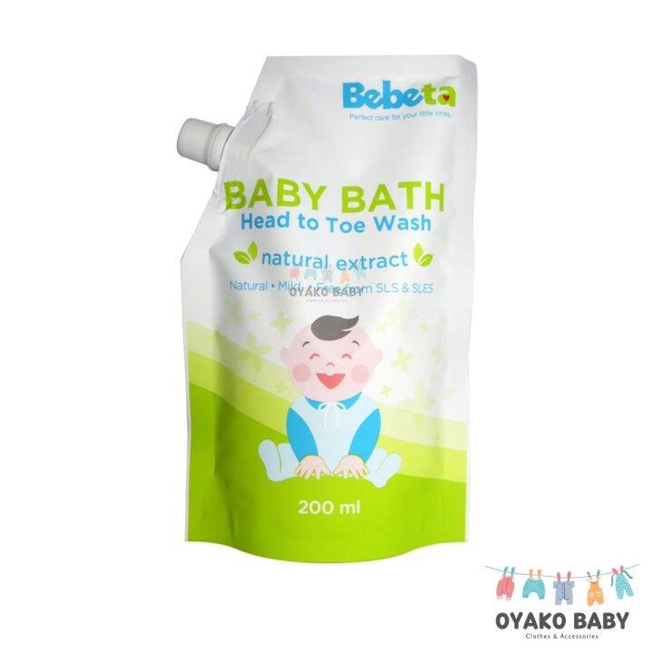 Bebeta Baby Bath Head to toe Baby wash 200ml Lazada PH