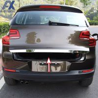 สำหรับ VW Tiguan 2010-2015 Chrome ด้านหลัง Tailgate ด้านหลังประตูประตู Trim Molding Garnish จัดแต่งทรงผม Strip Protector