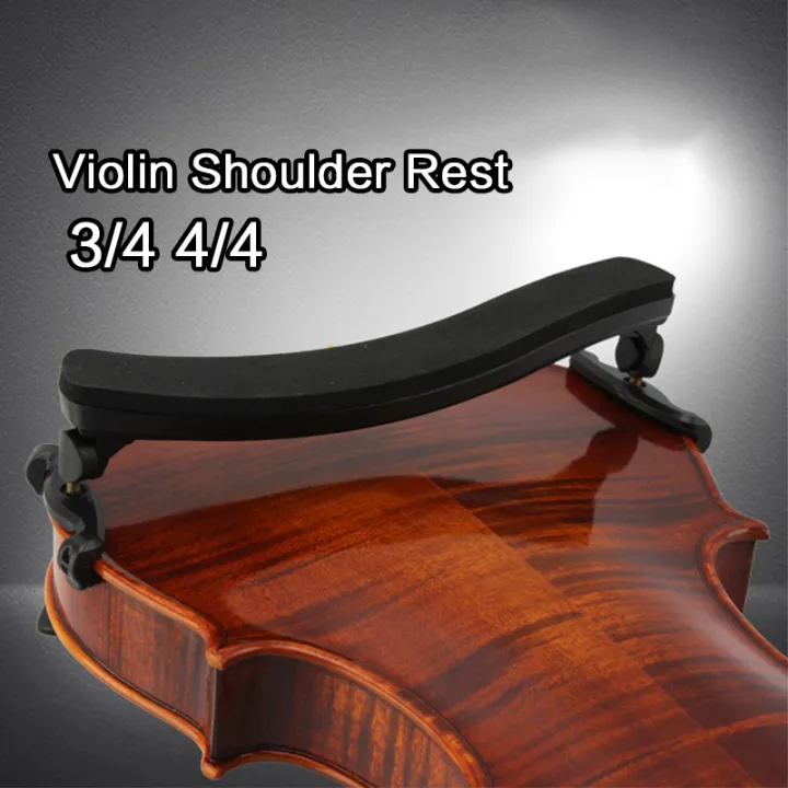 Mach One Injection Mold Shoulder Rest With Leather Strap (Violin