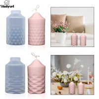 Studyset IN stock 2pcs Silicone Candle Moulds Cylindrical Mold Diy Candles Wax Soap Polymer Clay Craft Decoration For Beginners