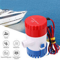 1100GPH 12V Electric Marine Submersible Bilge Sump Water เครื่องสูบน้ำ พร้อมสวิตช์สำหรับเรือ