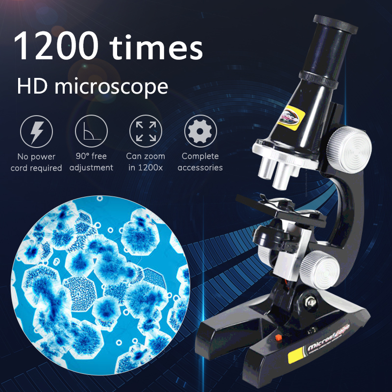 【马来西亚点】光学显微镜套装科学教育生物显微镜儿童模拟生物科学玩具