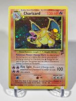 OuYunTingM 1996 PTCG ชุดฐานรุ่น1St ฟอสซิลทีมร็อคเก็ต Pokemon Foil ป่าแฟลชการ์ด Charizard Blastoise การ์ดพร็อกซี่คอลเลกชันเกม