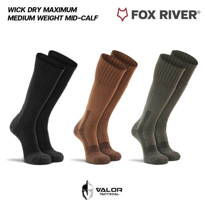 Fox River Outdoor Wick Dry Outlander - Calze termiche in lana, Unisex - Adulto, 7586 XL 04200 ORANGE, Arancione, XL
