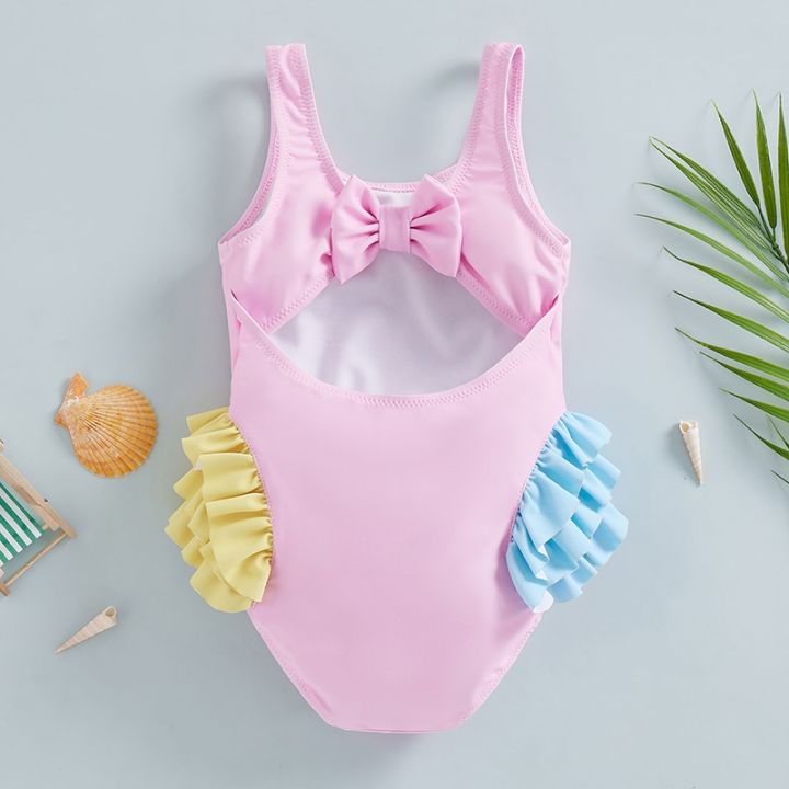 tregren-cute-kids-girl-one-piece-swimsuit-cartoon-seahorse-print-sleeveless-backless-ruffles-swimwear-summer-beach-bathing-suits