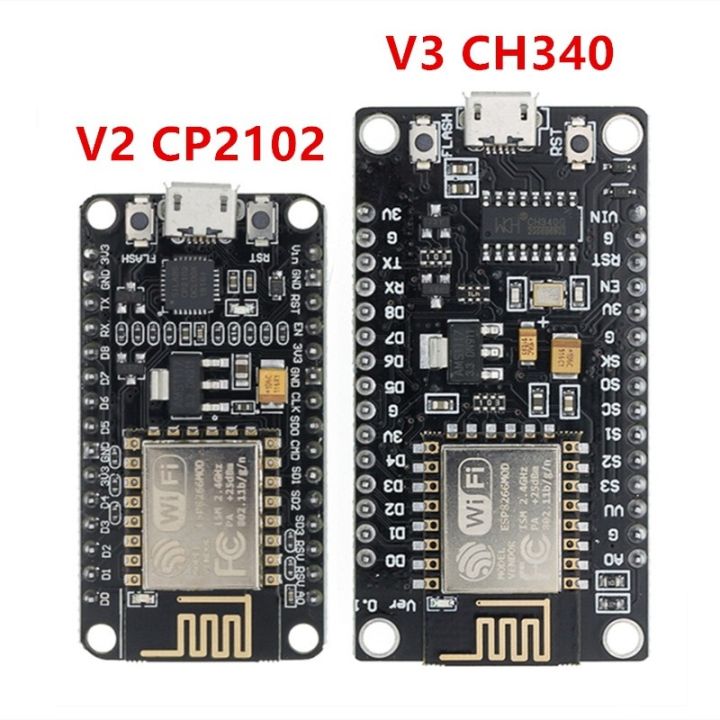 โมดูลบอร์ดไร้สาย-ch340-cp2102-ch9102x-nodemcu-v3-v2-lua-wifi-esp8266-esp-12e