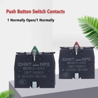 1 Pcs Push Button Switch Contacts 1 Normally Open/1 Normally Close Button Assist Contact Silver Contactor Black NP2-BE101 ZB2