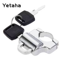 Yetaha Universal Motorcycle Helmet Lock With 2 Keys For For Honda Yamaha Suzuki Kawasaki 22mm 7/8 quot; Handlebar Hanger Hook