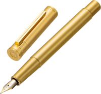 Hongdian 1861ปากกาหมึกซึมทองเหลือง Effmbent Nib,การออกแบบคลาสสิกปากกาเขียนเรียบสำหรับสำนักงานธุรกิจโรงเรียน