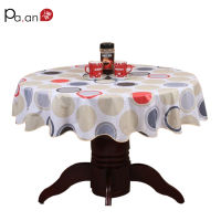 Pastoral Plastic Round Tablecloth PVC Oil Proof Waterproof Romantic Florals Printed Table Cover Wedding Decoration Table Clothes