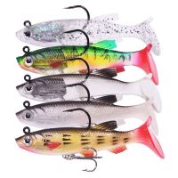 【lz】◙  1 pçs jigging ganchos wobblers silicone macio isca 7.5cm 12g t cauda swimbait artificial isca de borracha pique para baixo carpa iscas de pesca